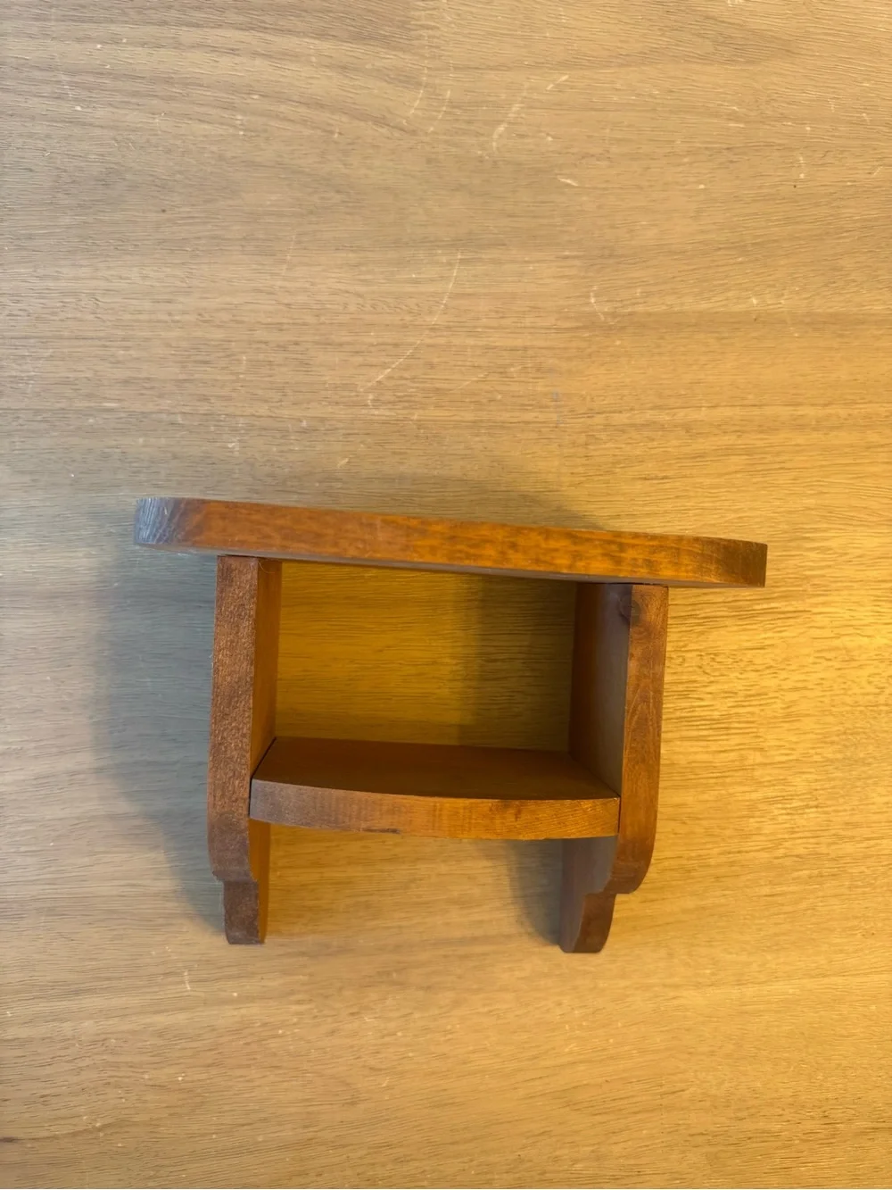 Vintage wooden mini shelf